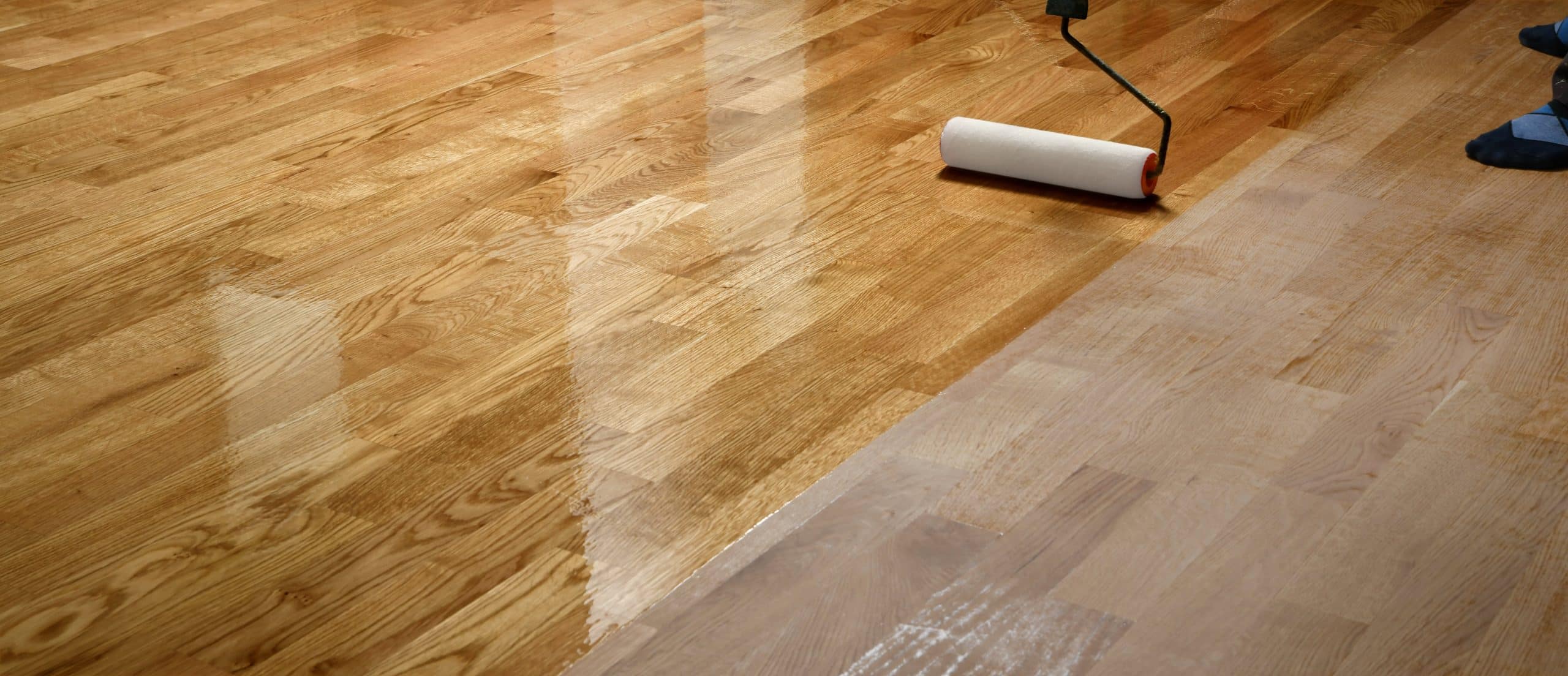 Shiny hardwood floors